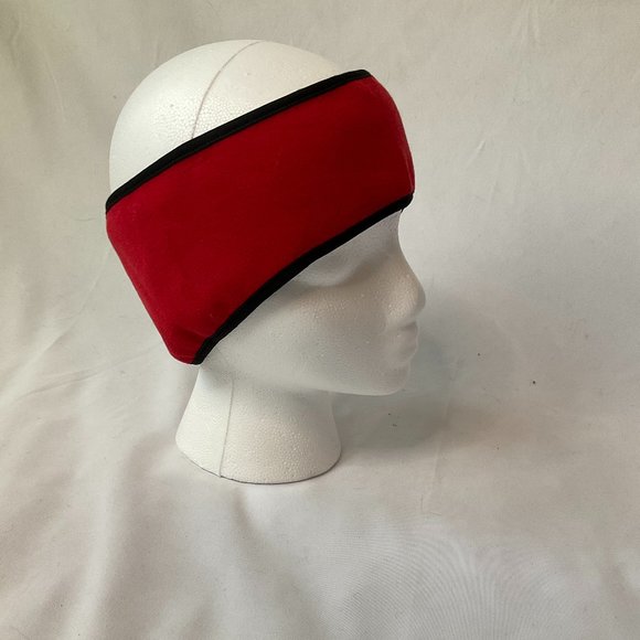 Red Fleece Headband Unisex Fleece Wrap Ear Protection NWOT - Picture 3 of 7